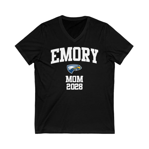 Emory Class of 2028 MOM V-Neck Tee