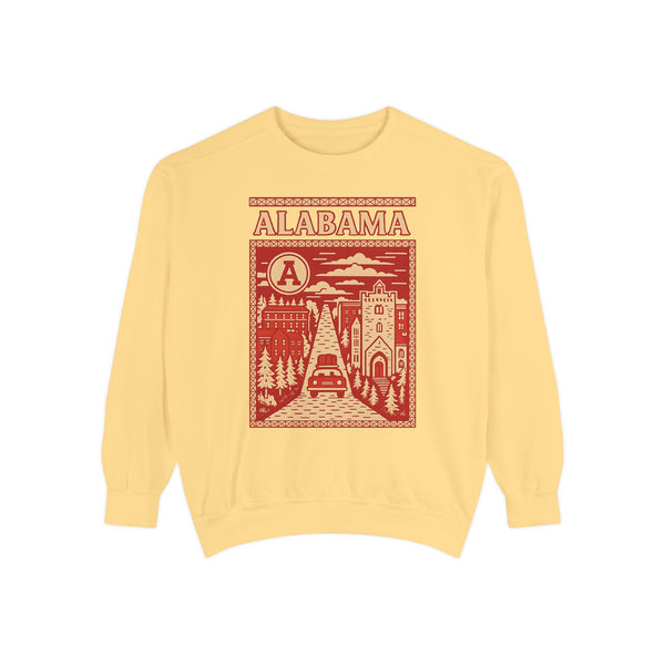 Alabama Vibes Comfort Colors Sweatshirt