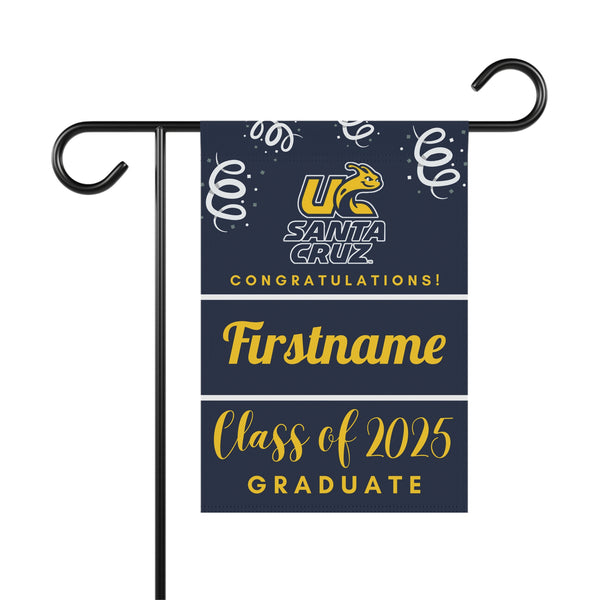 Personalized UCSC 2025 Graduate Yard Flag