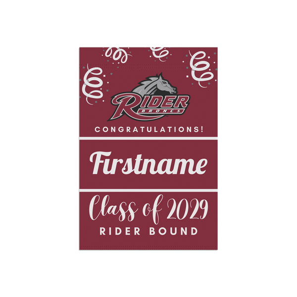 Personalized Rider 2029 Yard Flag