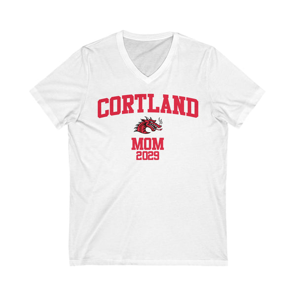 SUNY Cortland 2029 MOM V-Neck Tee