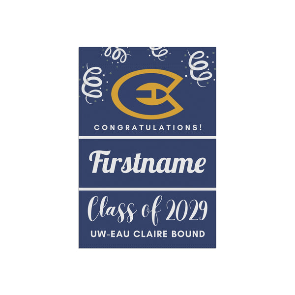 Personalized UWEC 2029 Yard Flag