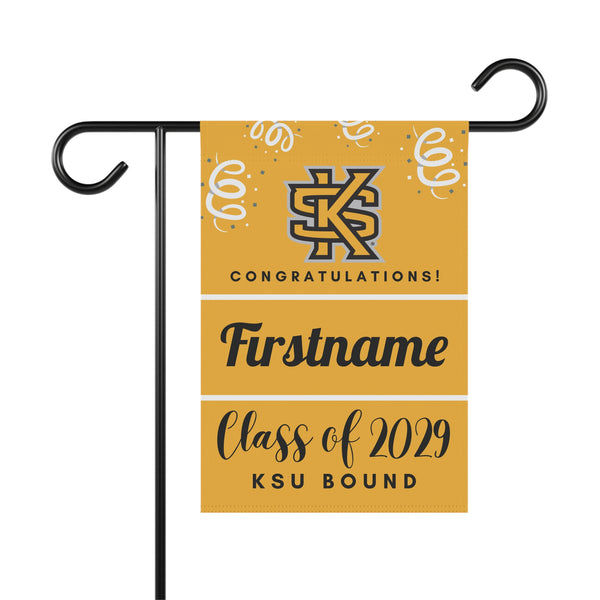 Personalized KSU 2029 Yard Flag
