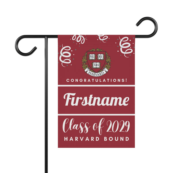 Personalized Harvard 2029 Yard Flag