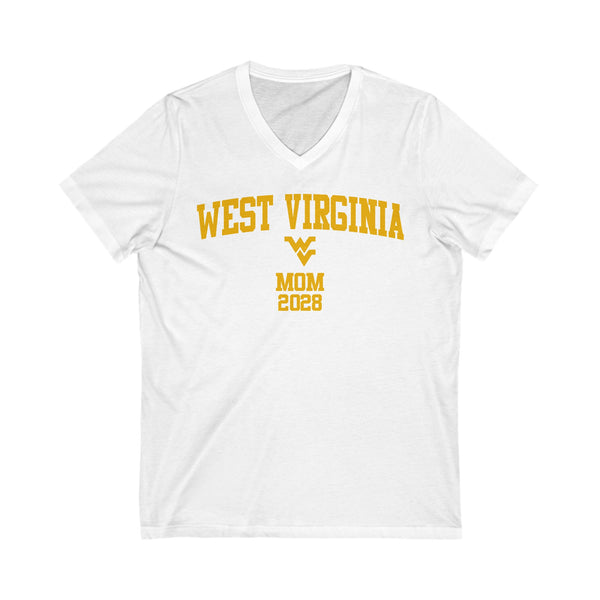 WVU Class of 2028 MOM V-Neck Tee