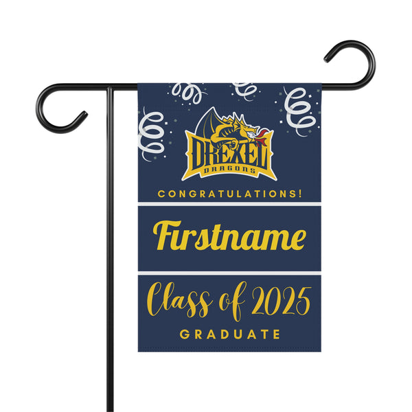 Personalized Drexel 2025 Graduate Yard Flag