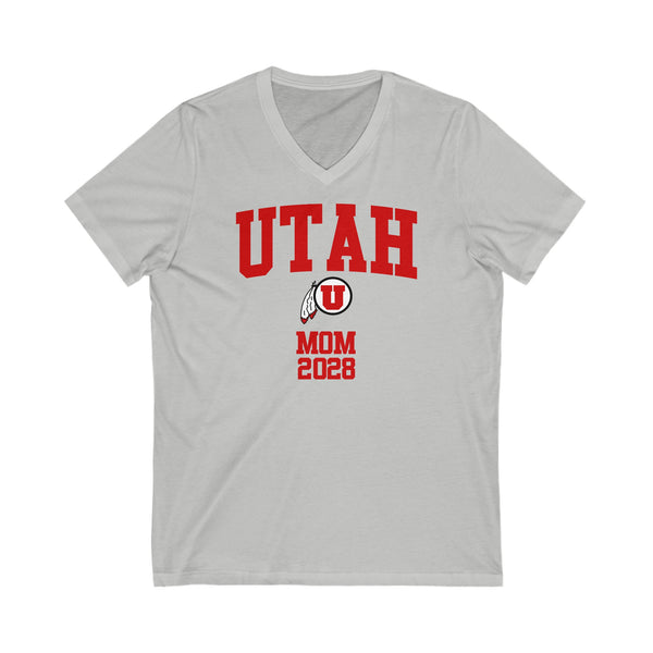 Utah Class of 2028 MOM V-Neck Tee