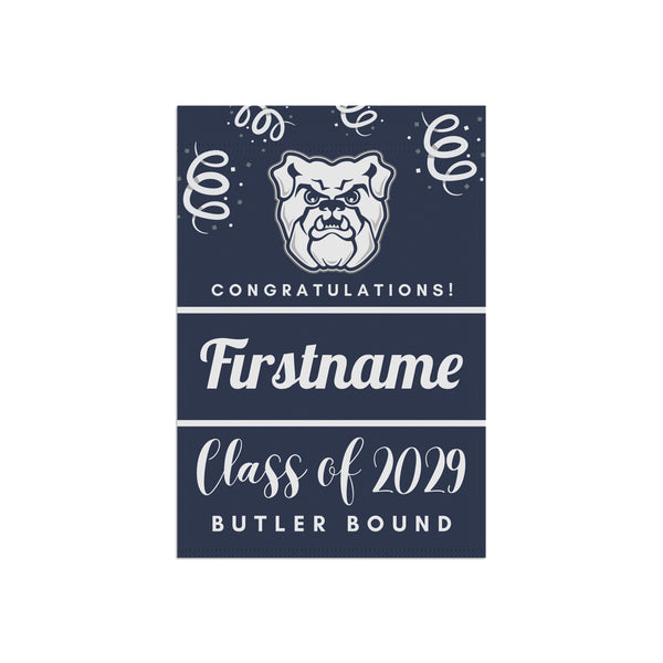 Personalized Butler 2029 Yard Flag