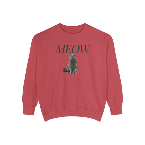 Meow Cat Comfort Colors Sweatshirt