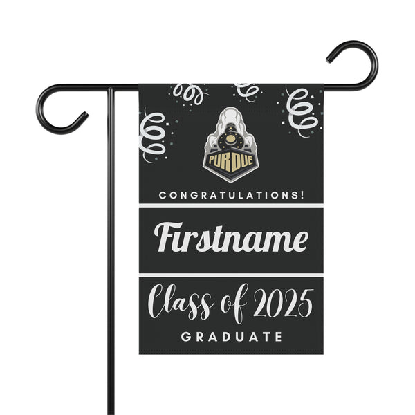 Personalized Purdue 2025 Graduate Yard Flag
