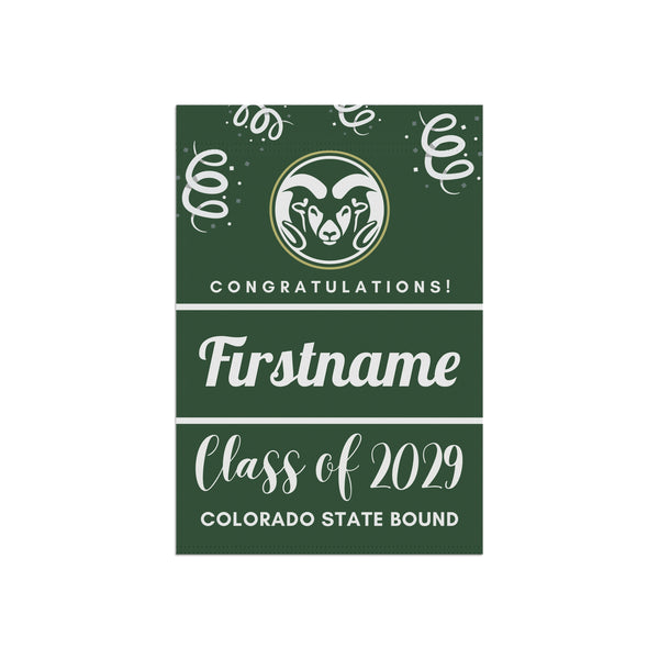 Personalized Colorado State 2029 Yard Flag
