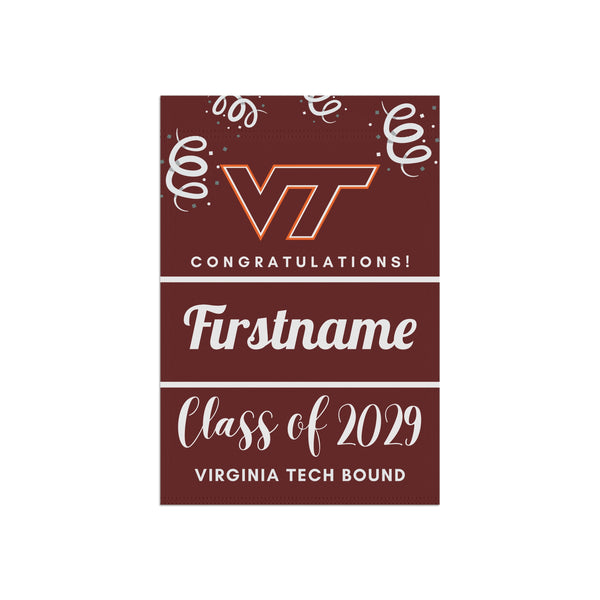 Personalized VT 2029 Yard Flag