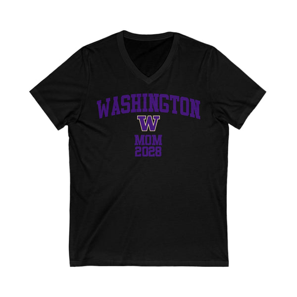 Washington Class of 2028 MOM V-Neck Tee