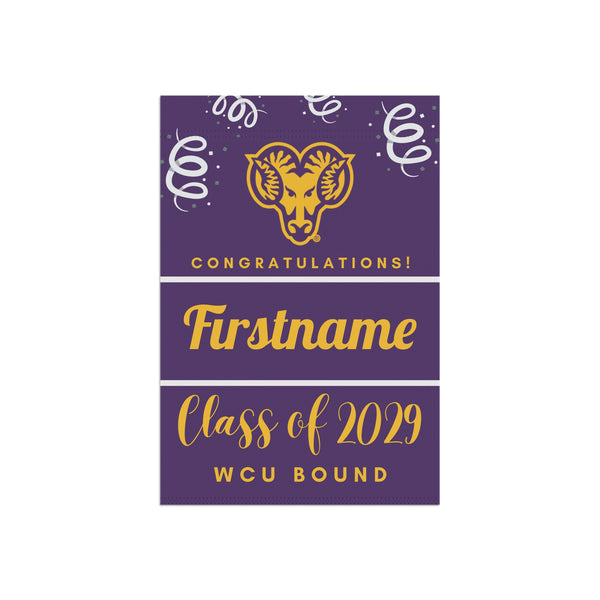 Personalized WCU 2029 Yard Flag