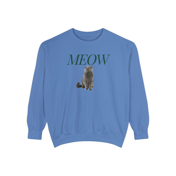Meow Cat Comfort Colors Sweatshirt