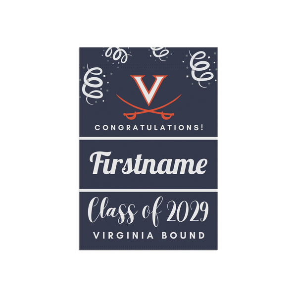 Personalized UVA 2029 Yard Flag