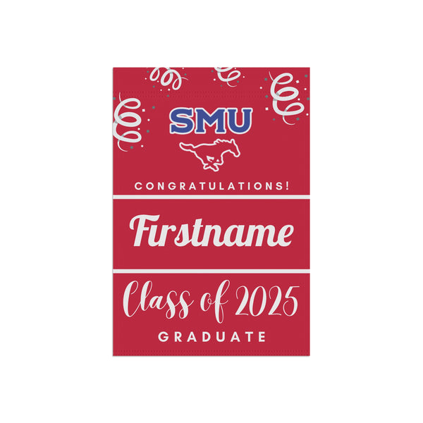 Personalized SMU 2025 Graduate Yard Flag