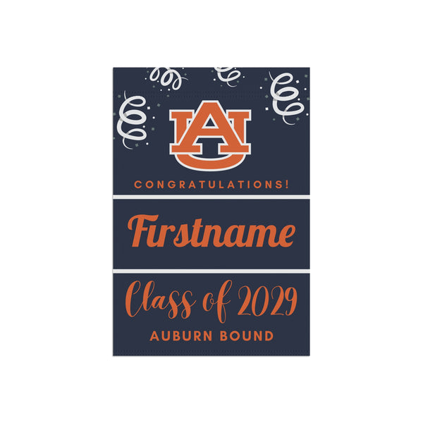 Personalized Auburn 2029 Yard Flag