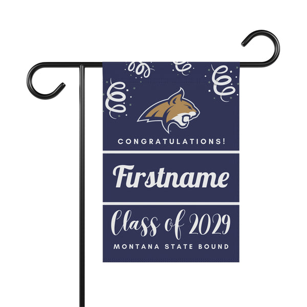Personalized Montana State 2029 Yard Flag