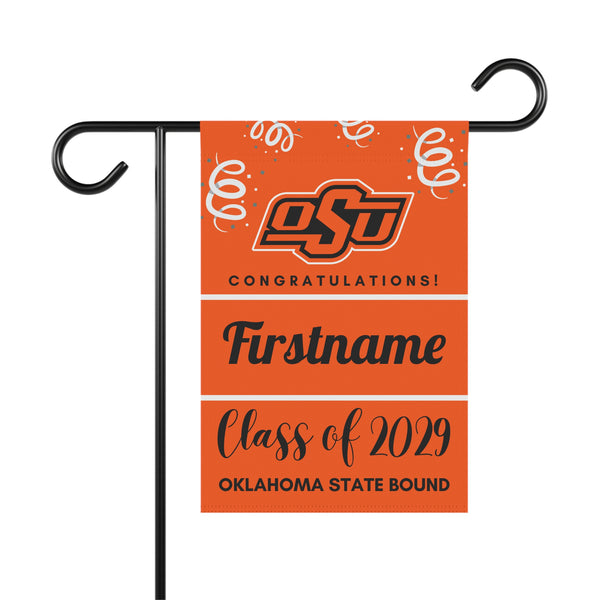 Personalized OK State 2029 Yard Flag