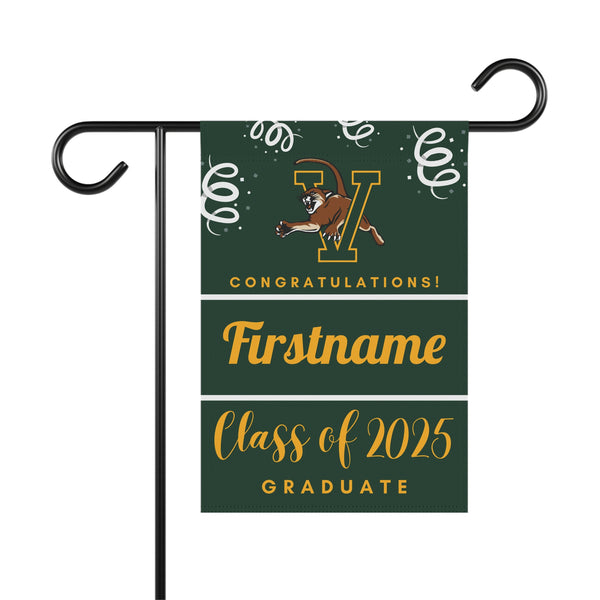 Personalized Vermont 2025 Graduate Yard Flag
