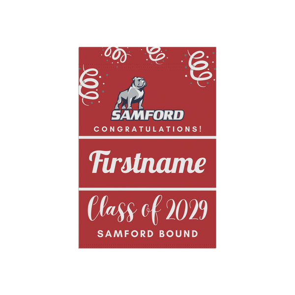 Personalized Samford 2029 Yard Flag