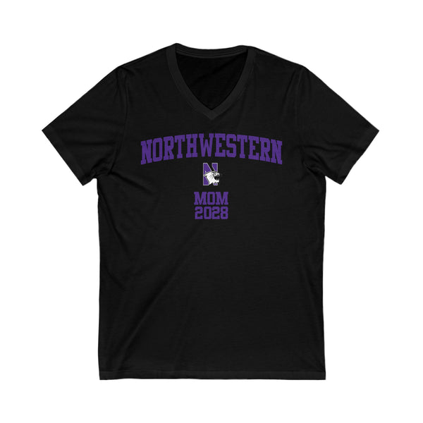 Northwestern Class of 2028 MOM V-Neck Tee