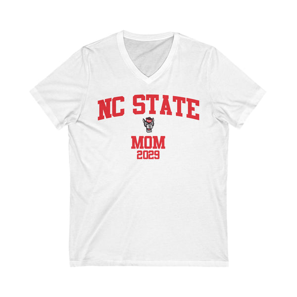 NC State 2029 MOM V-Neck Tee