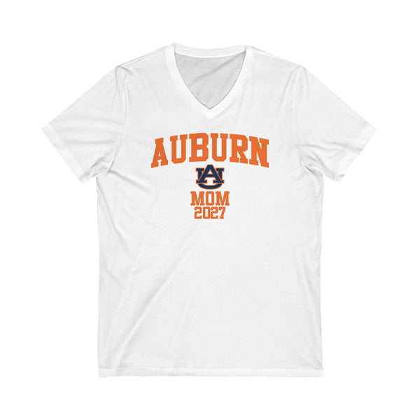 Auburn Class of 2027 MOM V-Neck Tee