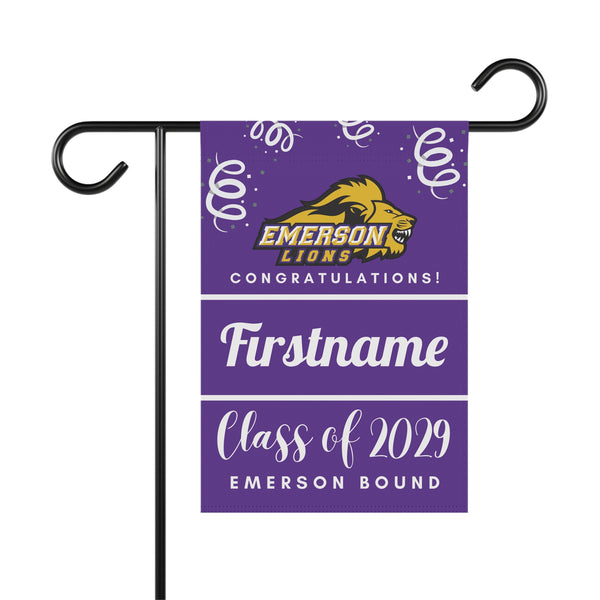Personalized Emerson 2029 Yard Flag