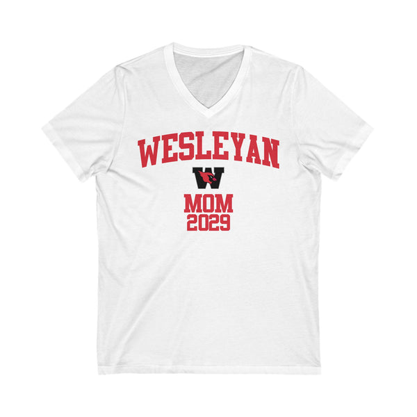 Wesleyan 2029 MOM V-Neck Tee