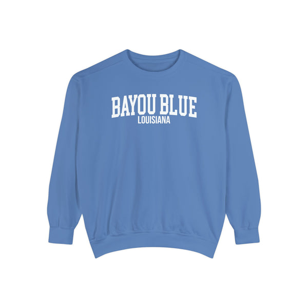 Bayou Blue Louisiana Comfort Colors Sweatshirt