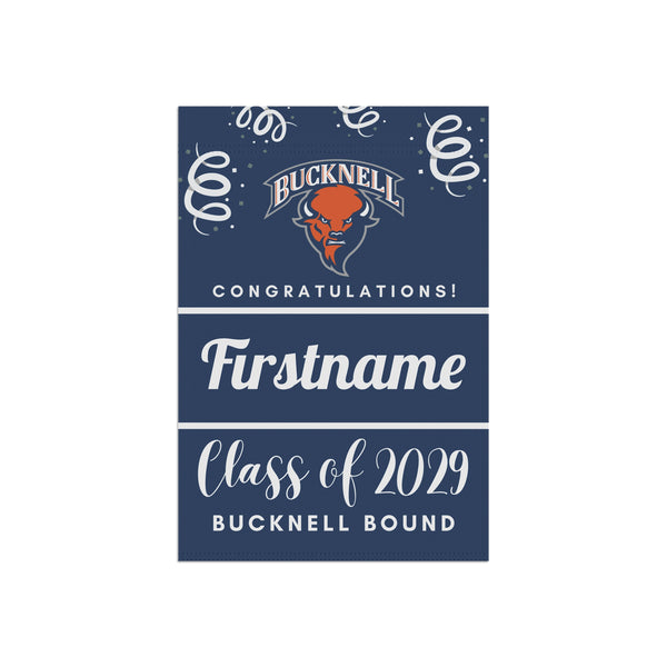 Personalized Bucknell 2029 Yard Flag