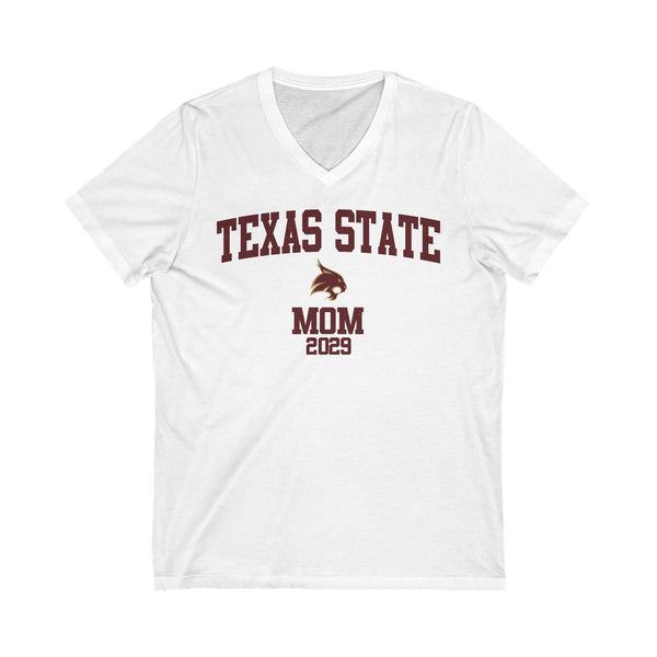 Texas State 2029 MOM V-Neck Tee