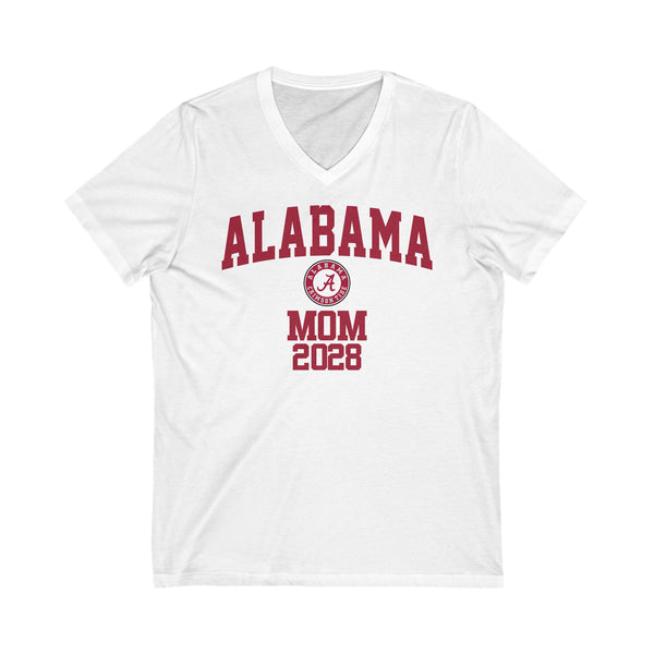 Alabama Class of 2028 MOM V-Neck Tee
