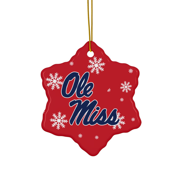 Ole Miss Ceramic Ornaments