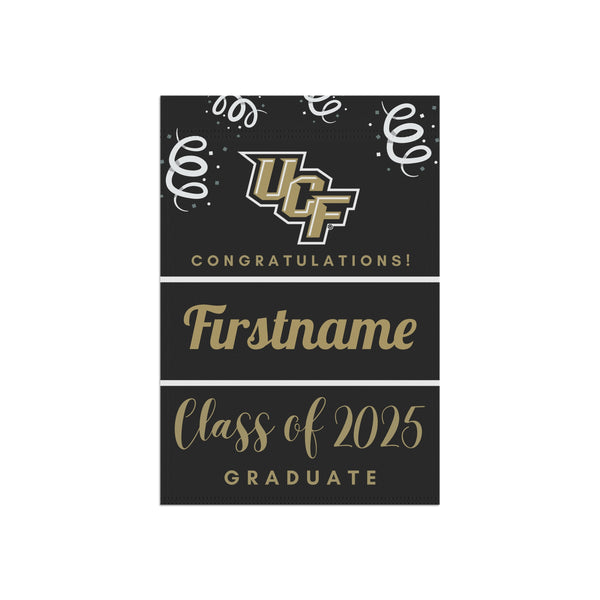 Personalized UCF 2025 Graduate Yard Flag