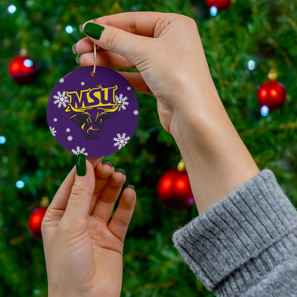 MNSU Ceramic Ornaments