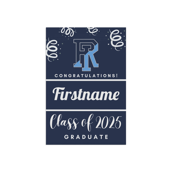 Personalized URI 2025 Graduate Yard Flag