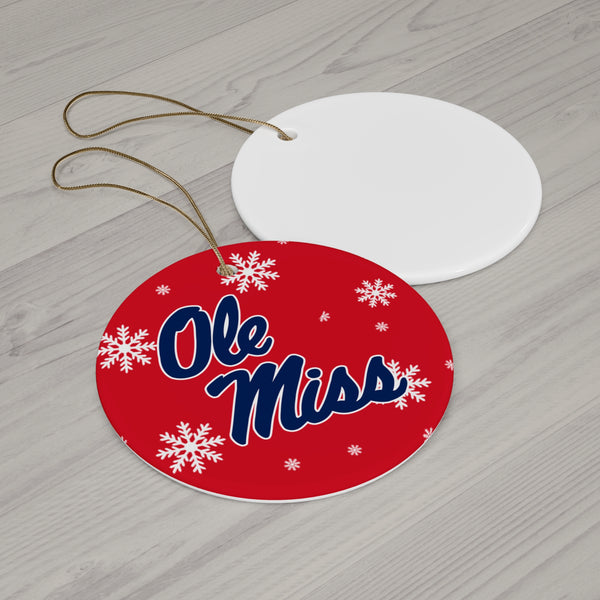 Ole Miss Ceramic Ornaments
