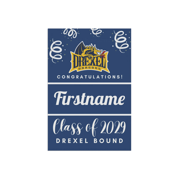 Personalized Drexel 2029 Yard Flag