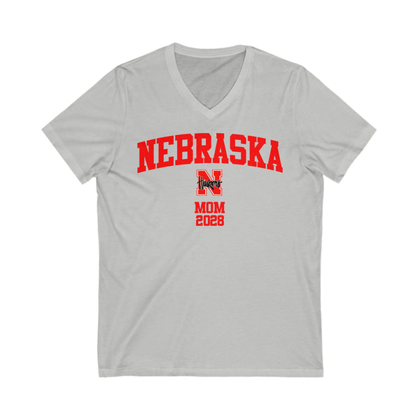 Nebraska Class of 2028 MOM V-Neck Tee