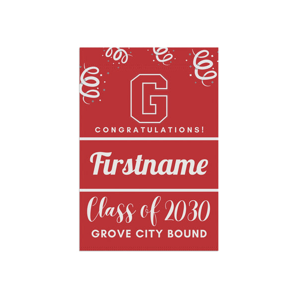 Personalized Grove City 2030 Yard Flag