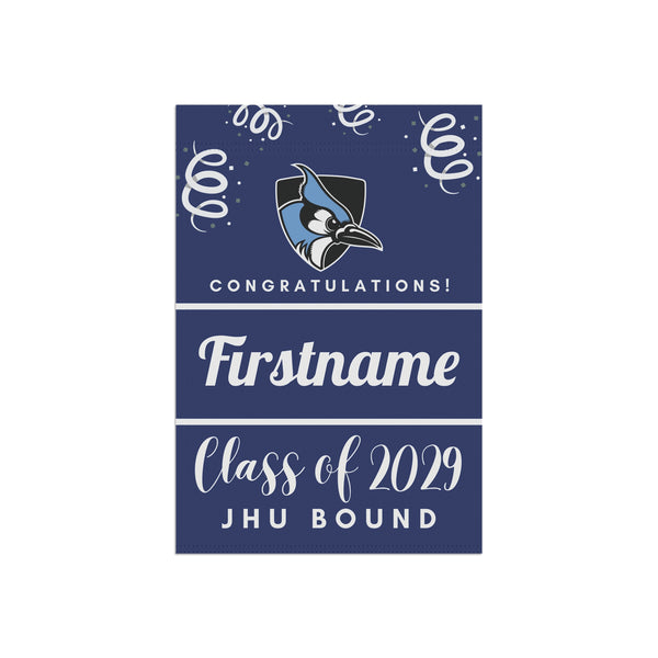 Personalized JHU 2029 Yard Flag