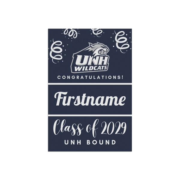 Personalized UNH 2029 Yard Flag