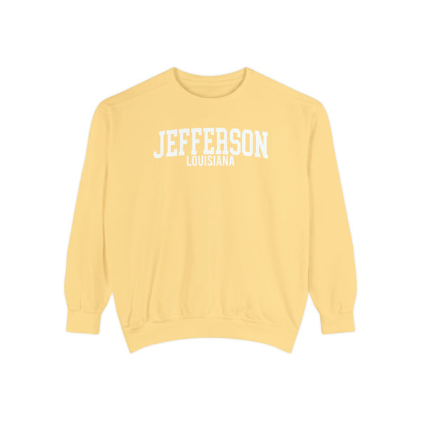 Jefferson Louisiana Comfort Colors Sweatshirt