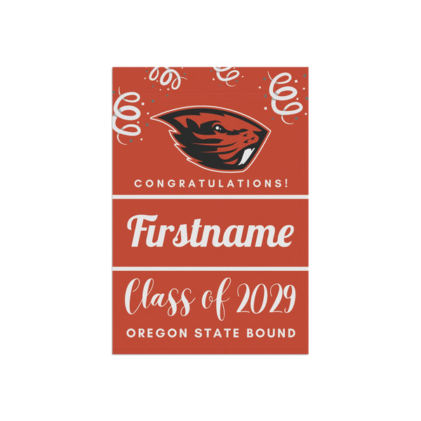 Personalized Oregon State 2029 Yard Flag