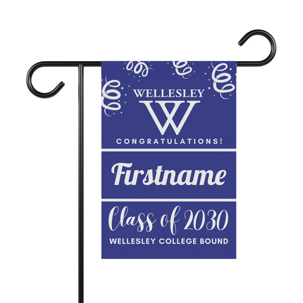 Personalized Wellesley 2030 Yard Flag