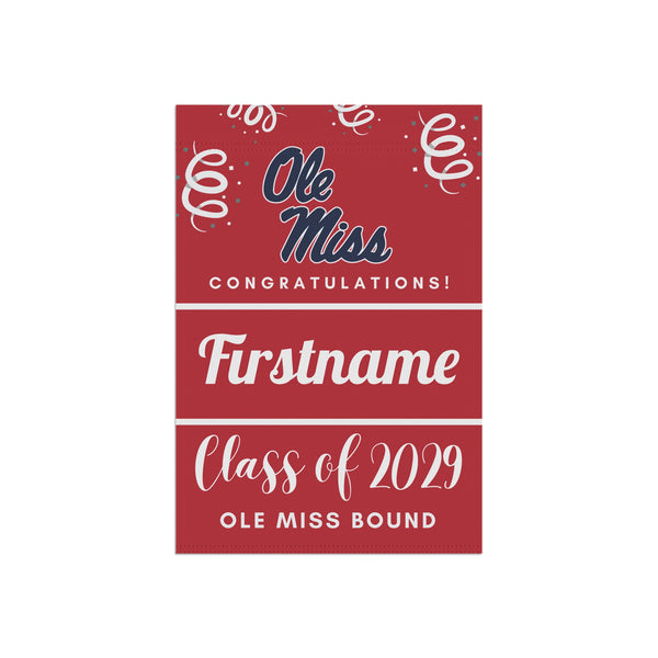 Personalized Ole Miss 2029 Yard Flag