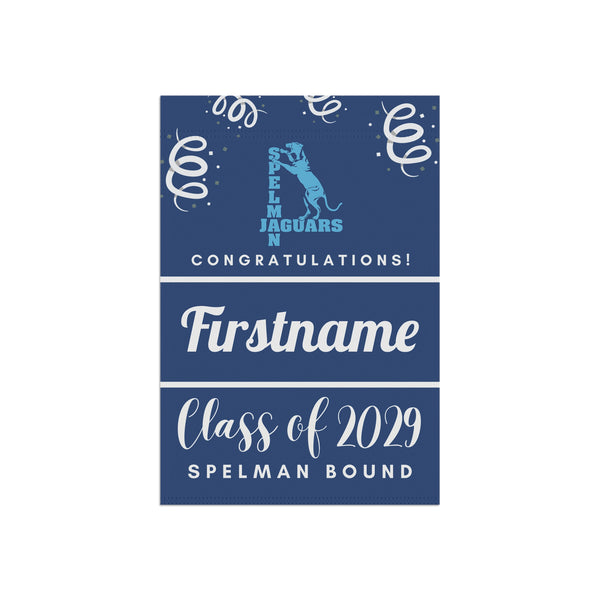 Personalized Spelman 2029 Yard Flag